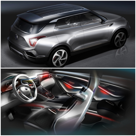 쌍용자동차 콘셉트카 XLV는 기존 XIV 시리즈의 디자인 정체성을 계승했다.