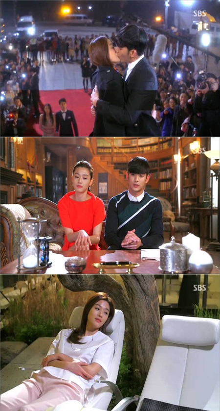 많은 유행어와 명장면을 만들어낸 박지은 작가는 별에서 온 그대 종영 이후 높은 관심을 받고 있다. / SBS 별에서 온 그대 방송 캡처