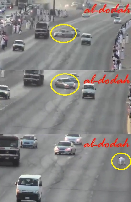 최근 유튜브에 차와 차 사이를 드리프트하며 곡예 운전하는 영상이 올라왔다. /유튜브 영상 캡처