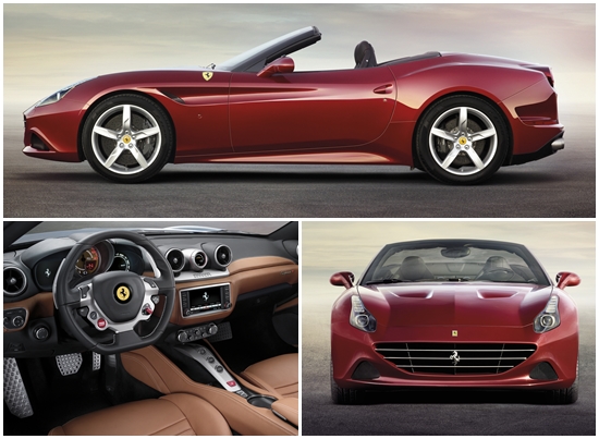 페라리 캘리포니아T는 8기통의 3.8ℓ 트윈 터보 엔진 장착으로 최대 560마력의 성능을 낸다.