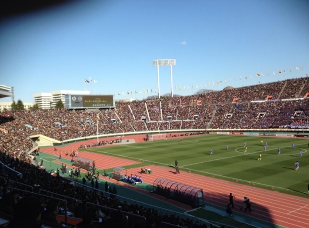 일본 축구의 성지 도쿄국립경기장은 5일 일본과 뉴질랜드의 마지막 A매치에 이어, 5월 6일 반포레 고후-우라와 레즈전을 끝으로 역사의 뒤안길로 사라진다. / 요시자키 에이지 제공