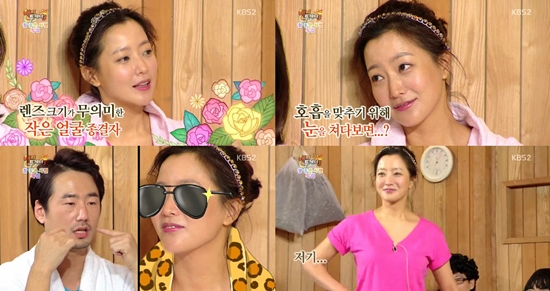 6일 오후 방송된 예능프로그램 KBS2 해피투게더 3에서 김희선이 유쾌한 입담을 뽐냈다./KBS2 해피투게더 3방송 캡처