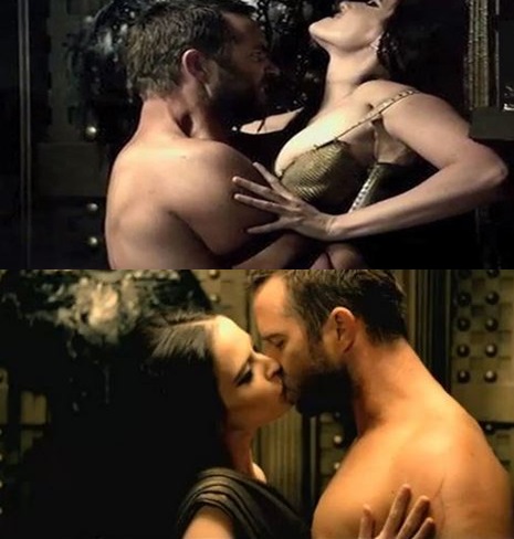 에바그린이 파격적인 정사 장면을 연기하고 있다. / 300 예고편 캡처