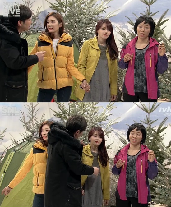 방송인 공서영이 tvN SNL코리아에 출연해 눈길을 끈다./tvN 화면캡처