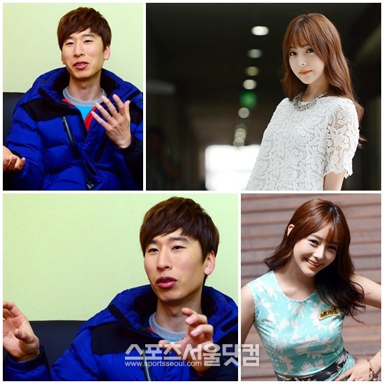 양상국(왼쪽)이 천이슬과 좋은 프로그램을 함께 찍고 싶다면서도 혹여 연인이 상처를 받을까 조심스럽게 말을 이어나가고 있다./남윤호 기자, 더팩트DB