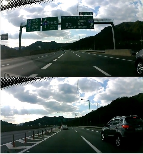 최근 유튜브에 고속도로 역주행 김여사라는 제목으로 영상이 올라와 누리꾼들의 눈길을 끌고 있다. /유튜브 영상 캡처