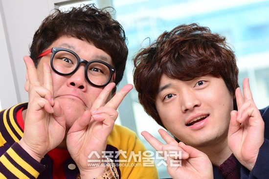 SBS 웃찾사의 박영재(왼쪽)와 남호연은 웃찾사가 점점 예전의 영광을 되찾고 있다고 얘기했다. / 남윤호 기자