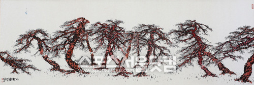 황영식 작가의 ‘월하송정도’(月下松亭圖)