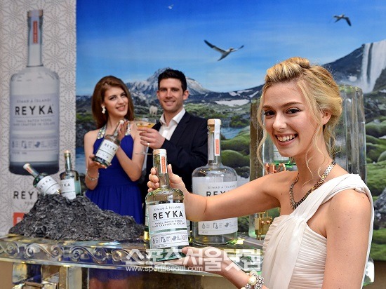 윌리엄그랜트앤선즈코리아가 화산과 빙하의 땅 아이슬란드의 독특한 자연환경에서 탄생한 수제 프리미엄 보드카 ‘레이카(Reyka)’를 26일 국내에 출시한다고 밝혔다. 일반 보드카 제품들이 정제과정에서 대게 숯을 사용하는 것과 달리 레이카는 천연 화산암으로 필터링해 더욱 깔끔하고 부드러운 맛과 향을 제공한다./윌리엄그랜트앤선즈코리아 제공