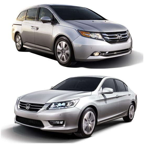 혼다의 오딧세이와 어코드가 미국 키플링어의 올해 최고 가치 패밀리카에 선정됐다./혼다 제공