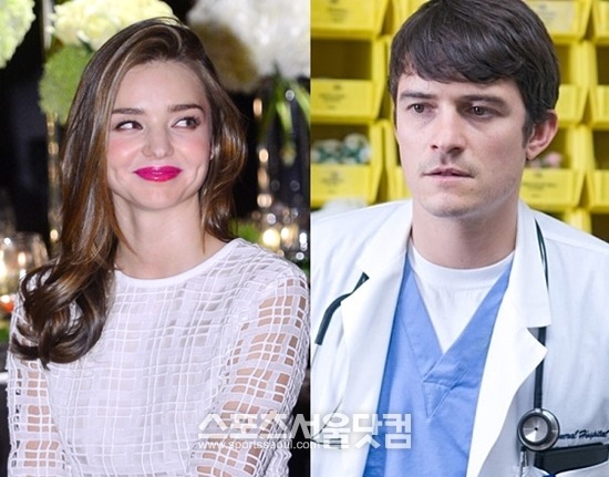 모델 미란다 커(왼쪽)와 이혼한 배우 올랜도 블룸이 처음으로 심정을 고백했다. /더팩트 DB 영화 스틸컷