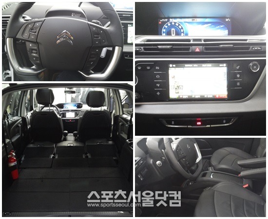 그랜드 C4 피카소는 운전자가 기본적인 운행 정보를 보기 쉬우며 넉넉한 수납공간이 장점이다.