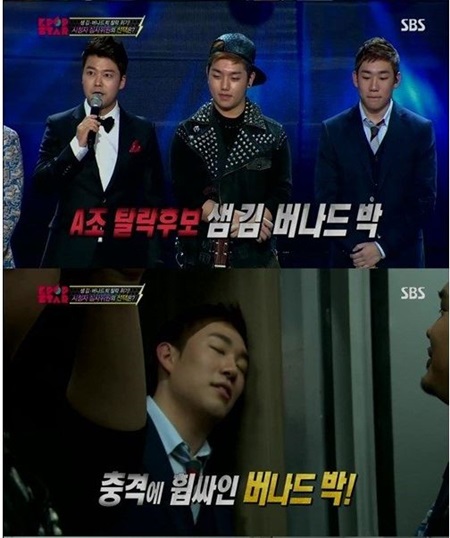 버나드박은 톱8결정전에서 탈락 위기에 놓였지만 문자 투표 결과로 살아남은 뒤부터 승승장구했다. / SBS K팝스타3 방송 캡처