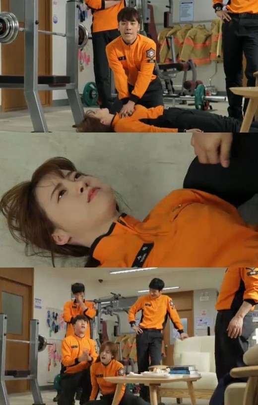 연기자 구혜선이 SBS 엔젤아이즈에서 실신 연기를 선보였다. / SBS 방송 화면 캡처