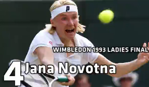 야나 노보트나는 1993 윔블던오픈 결승에서 다잡은 우승 트로피를 놓치고 울음을 터뜨렸다. / 유로스포트 캡처