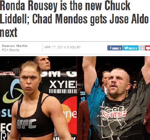 데이나 화이트 UFC 대표가 여자 밴텀급 챔피언인 론다 로우지의 옥타곤에 대한 열정을 칭찬했다고 18일 폭스스포츠가 보도했다. / 폭스스포츠 캡처