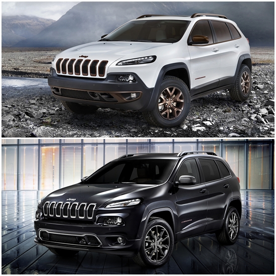 지프는 2014 베이징모터쇼에서 체로키 세이지랜드(위쪽)와 체로키 어베인을 소개했다.