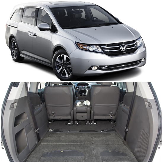 혼다의 오딧세이가 미국 컨슈머리포트가 가 선정하는 적재공간과 연비가 가장 훌륭한 미니밴에 뽑혔다./혼다 제공