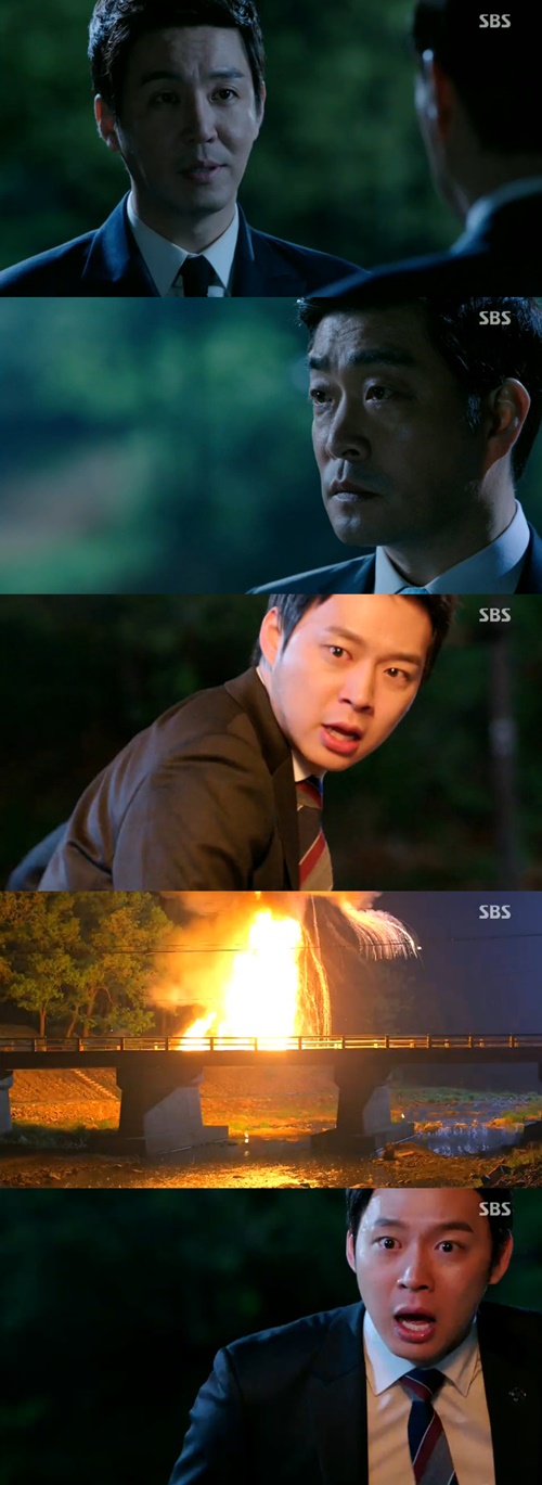 SBS 수목드라마 쓰리데이즈는 악인 최원영의 죽음으로 마무리됐다. / SBS 방송 화면 캡처