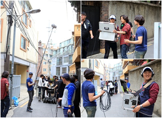 달래된 장국 제작진과 출연진이 장장 5시간이 넘는 촬영에도 힘든 기색 없이 서로 격려하며 화기애애한 분위기를 자아내고 있다./와이트리미디어 제공
