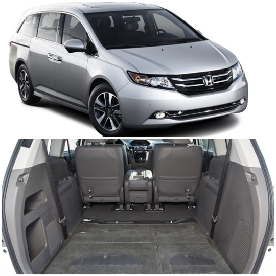 혼다의 올 뉴 오딧세이는 2열 시트에 9인치 크기의 모니터가 장착돼 DVD 영화 등을 무선 헤드셋으로 감상할 수 있다./혼다 제공