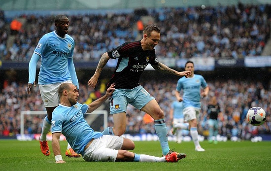 맨체스터 시티가 11일 2013~2014시즌 잉글리시 프리미어리그 최종전에서 웨스트햄을 2-0으로 꺾고 정상에 올랐다. / 맨체스터 시티 페이스북 캡처