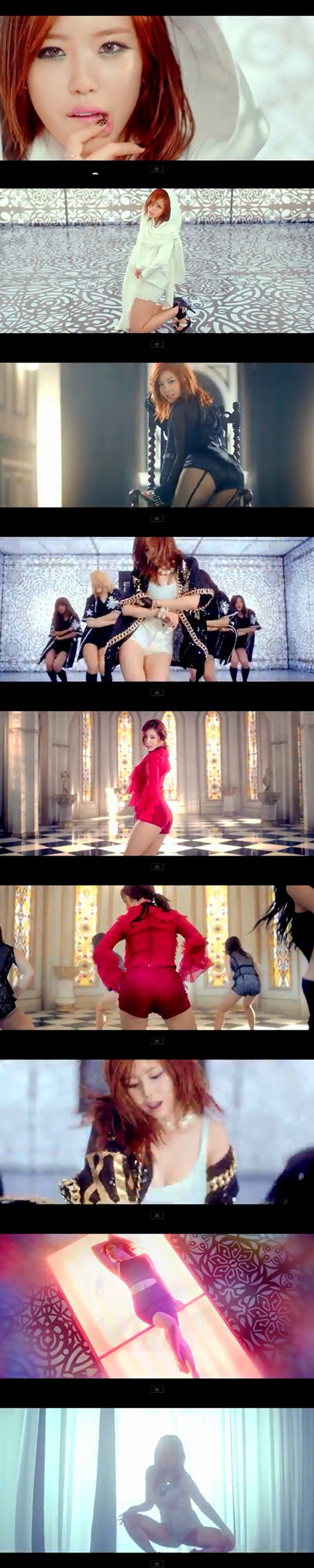 전효성이 첫 솔로곡 굿나잇 키스 뮤직비디오에서 아찔한 섹시미를 발산하고 있다. /유튜브 영상 캡처