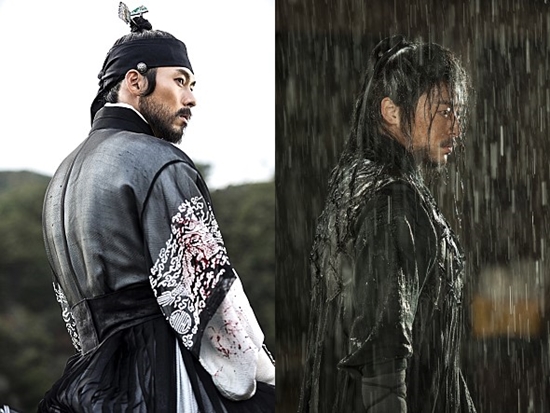 영화 역린에서 각각 정조와 살수 역을 맡아 열연한 배우 현빈(왼쪽)과 조정석./영화 역린 스틸