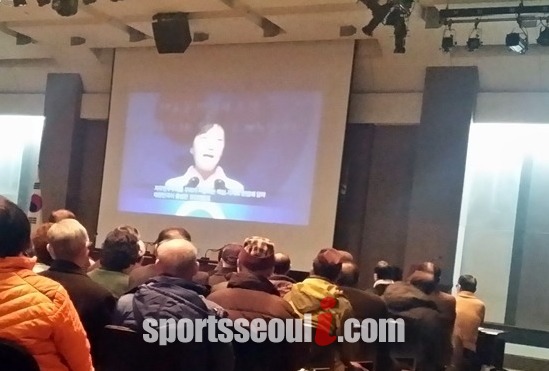 지난 2월 13일 서울 중구 세종대로 프레스센터에서 개최된 영화 건국대통령 이승만 제작 보고회 현장./성지연 기자