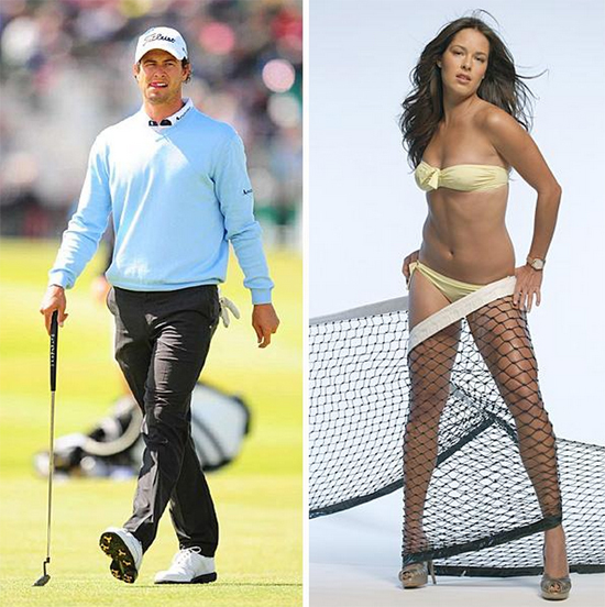 아담 스콧과 섹시 테니스 스타 아나 이바노비치는 2009년부터 사랑을 키웠지만 2011년 결별했다. / 스포츠 일러스트레이티드 캡처