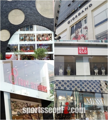 최근에는 대표적인 해외 SPA 유니클로와 자라뿐만 아니라 에잇세컨즈(왼쪽), 미쏘 등 국내 SPA브랜드의 인기가 높아지고 있다. /윤미혜 인턴기자