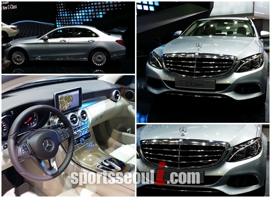 메르세데스-벤츠가 2014 부산 모터쇼에서 더 뉴 C클래스를 국내 최초로 공개했다./부산=황준성 기자