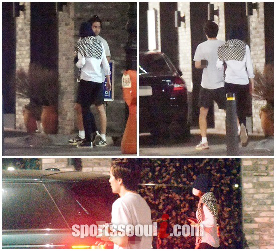 이진욱 공효진 커플이 5시간 여의 즐거운 데이트를 마치고 차로 향하고 있다./임영무 기자