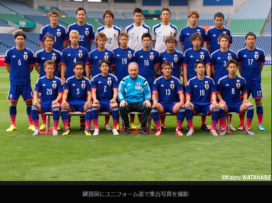 일본 축구 국가 대표팀이 2014 브라질 월드컵을 앞두고 비공개 평가전을 치른다. / 게키사카 캡처