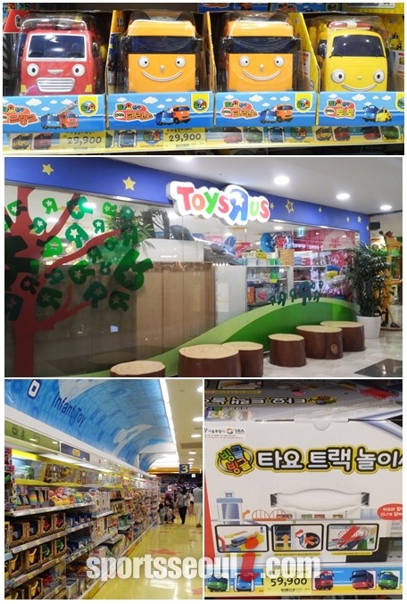 대형 마트 3사인 롯데마트, 이마트, 홈플러스의 완구코너에서는 타요버스 장난감이 큰 인기를 얻고 있다. /윤미혜 인턴기자