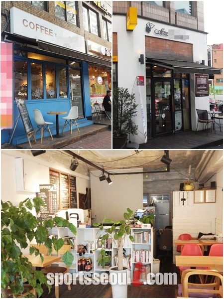 패스트푸드점의  인근에 있는 영세커피전문점은 1000원 커피에 대항하기위해 가격 전쟁을 치르고 있다.