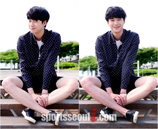 유민규의 첫 베드신은 원나잇 온리 속 상대 남자 배우와 이뤄졌다. 연기적으로 성장했지만 소중한 베드신 경험을 잃었다며 울상 짓는 표정이 귀엽다./김슬기 기자