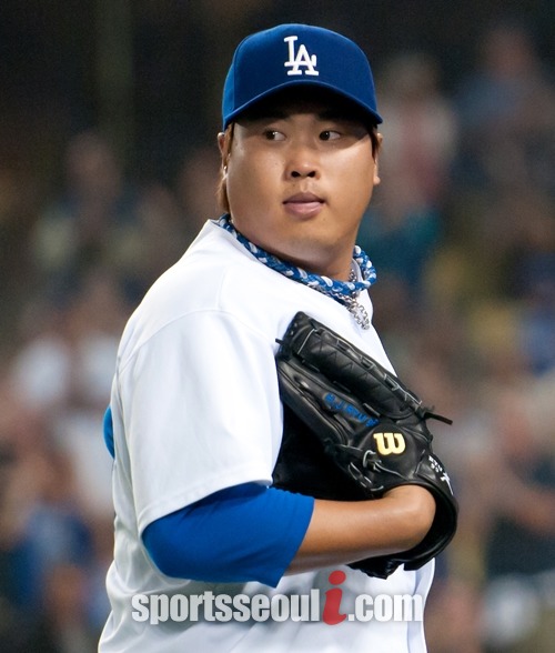 류현진은 28일캘리포니아주 로스앤젤레스 다저스타디움에서 열린 2014 메이저리그 세인트루이스 카디널스와 홈 경기에서 선발 등판했지만 1-3으로 패전투수가 됐다.  / 더팩트 DB