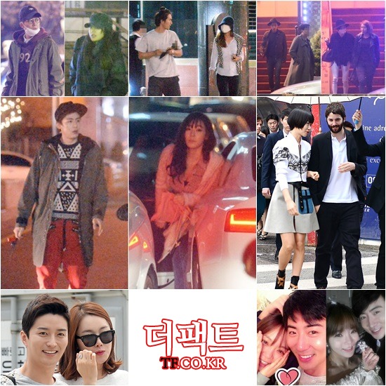 2014년 상반기에는 인기 아이돌 그룹 멤버들과 배우들이 열애 사실을 공개하며 핑크빛으로 물들었다. / 문병희 기자 이새롬 기자 임영무 기자 채림 웨이보