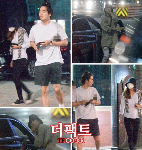 배우 이진욱(왼쪽 위 오른쪽)과 공효진이 시선을 끄는 비주얼 커플로 열애를 공개했다. / 임영무 기자