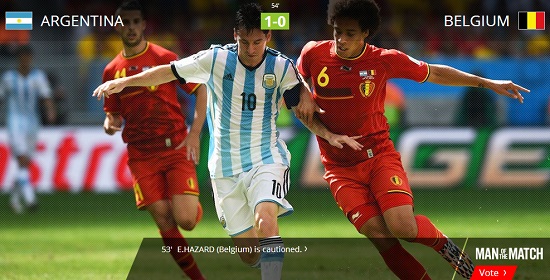 4강에 오른 아르헨티나가 12년 만에 월드컵 전승 우승을 노리고 있다. / 국제축구연맹 홈페이지 캡처