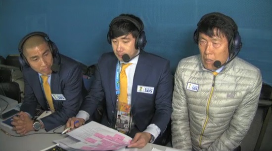 차두리 배성재 차범근을 2014 브라질 월드컵 중계진으로 내세운 SBS가 지상파 3사 시청률 전쟁에서 참담한 성적을 거뒀다./SBS 제공