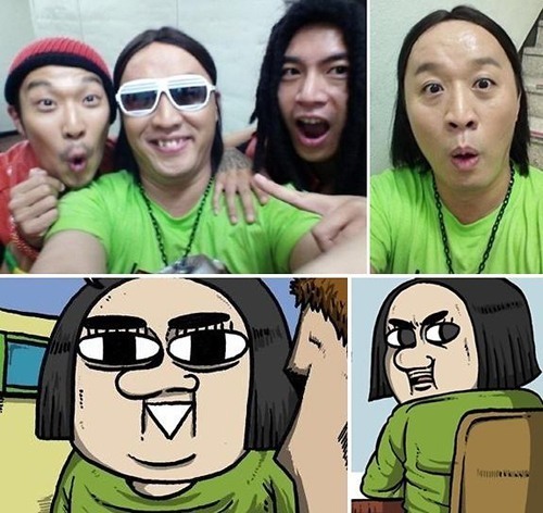 정준하의 애봉이 코스프레 사진이 누리꾼들의 시선을 사로잡았다./온라인 커뮤니티