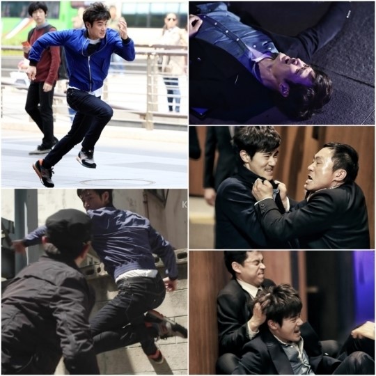 김강우는 골든크로스에서 엄청난 대사량, 액션신 등을 소화하며 연기에 대한 열정을 불태웠다. / KBS 방송 화면 캡처