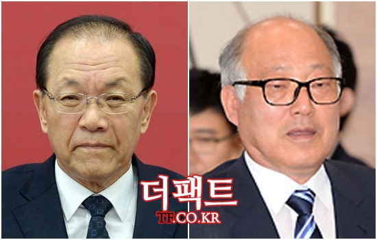 박근혜 대통령은 15일 김명수(오른쪽) 교육부 장관 후보자의 지명을 철회하고 같은 자리에 새누리당 황우여 의원을 내정했다. /더팩트 DB