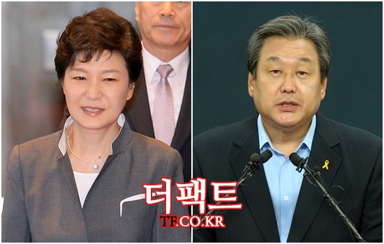 새누리당 김무성(오른쪽) 대표가 14일 여당 수장 자리에 오르면서 박근혜 대통령의 집권 2년차에 약이 될지 독이 될지 관심이 쏠리고 있다. /더팩트 DB