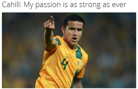 팀 케이힐이 지난달 19일 열린 브라질 월드컵 조별리그 B조 네덜란드와 2차전에서 발리 슈팅으로 동점골을 작렬했다. / 국제축구연맹 홈페이지 캡처