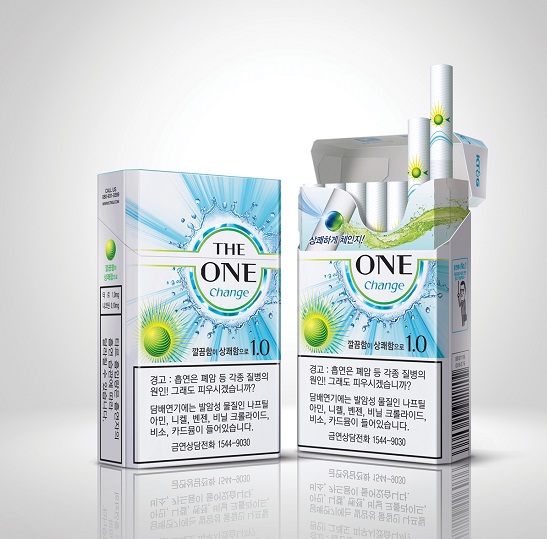 KT&G는 초 저타르 캡슐 담배 더 원 체인지를 출시한다고 17일 밝혔다. /KT&G 제공