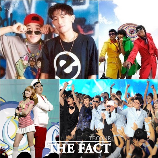 듀스 쿨 DJ DOC 명카드라이브의 여름 노래들이 더위를 식히는 서머송으로 인기를 얻고 있다.(왼쪽 위부터 시계방향으로) / 앨범 재킷, 더팩트DB