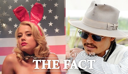 엠버 허드 촬영장 사진이 공개됐다. / 엠버 허드 트위터, 더팩트 DB